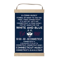 UConn Huskies 12'' x 20'' Fight Song Banner Sign
