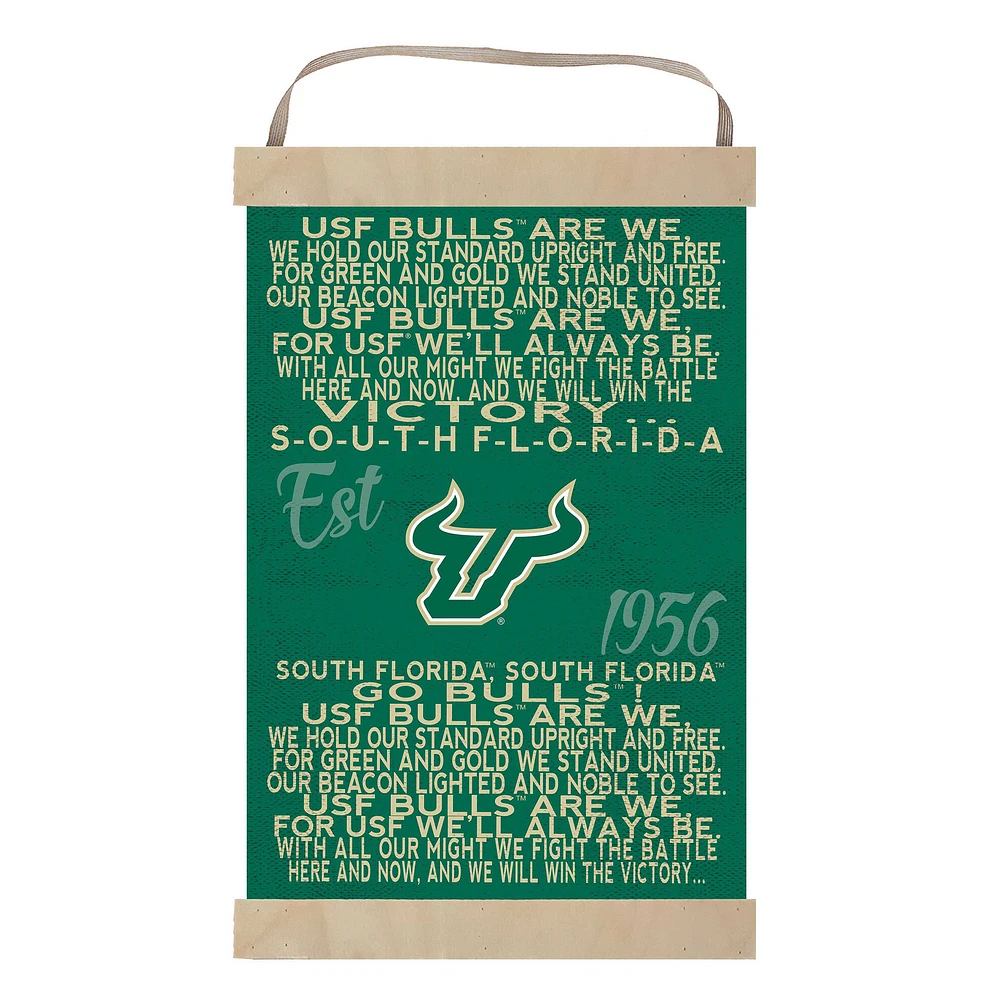 South Florida Bulls 12'' x 20'' Fight Song Banner Sign