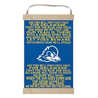 Delaware Fightin' Blue Hens 12'' x 20'' Fight Song Banner Sign