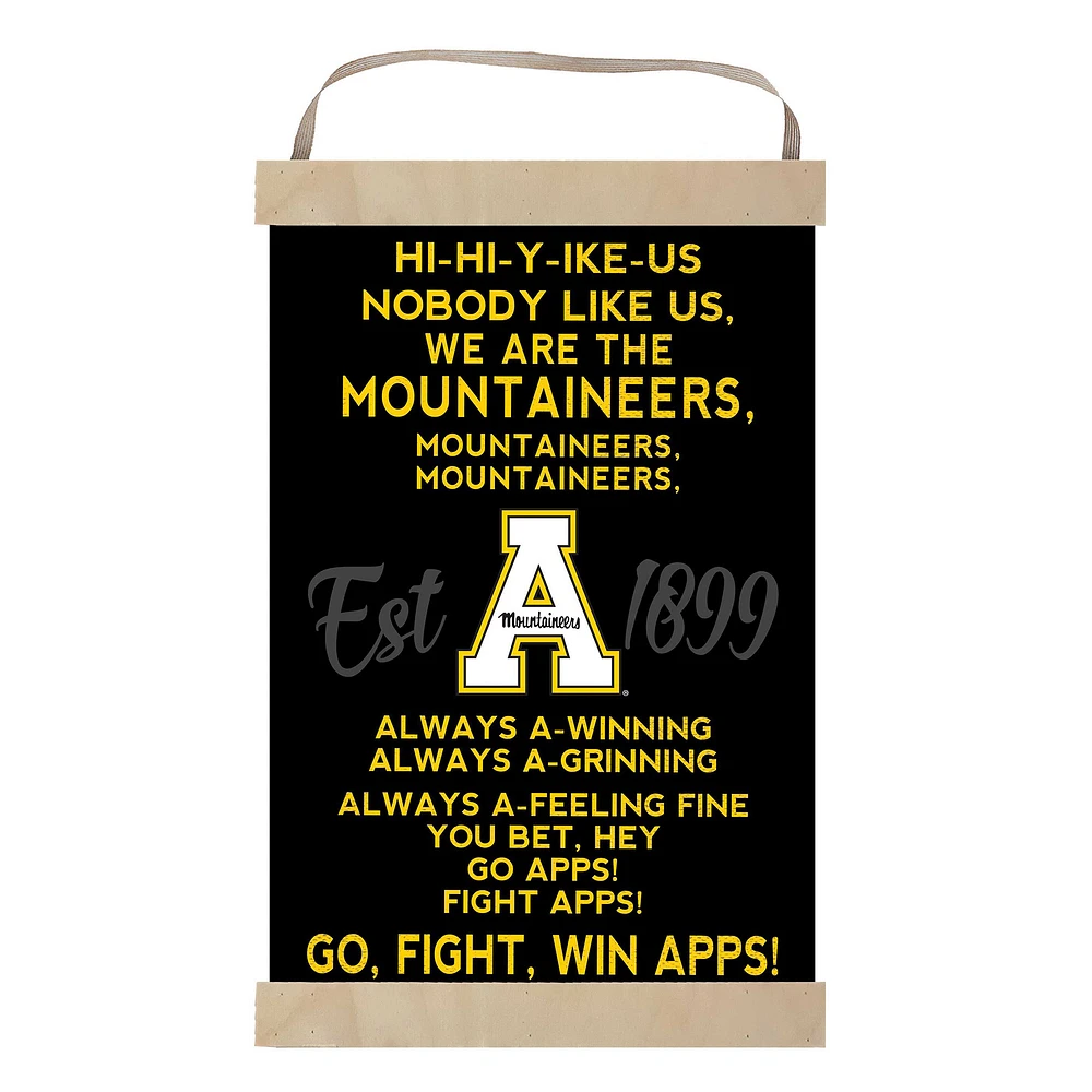 Appalachian State Mountaineers 12'' x 20'' Fight Song Banner Sign