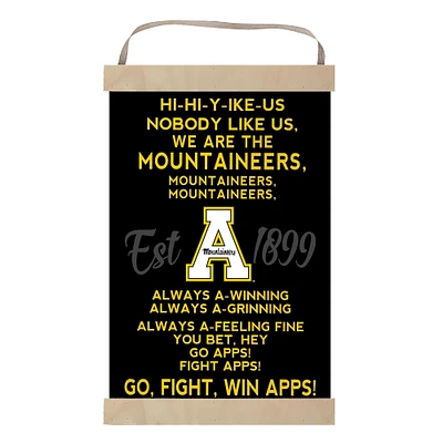 Appalachian State Mountaineers 12'' x 20'' Fight Song Banner Sign