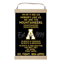 Appalachian State Mountaineers 12'' x 20'' Fight Song Banner Sign