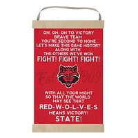 Arkansas State Red Wolves 12'' x 20'' Fight Song Banner Sign
