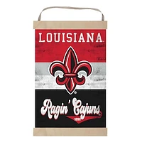 Louisiana Ragin' Cajuns Retro Logo Banner Sign