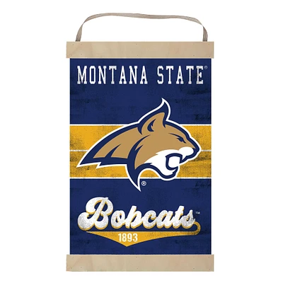 Montana State Bobcats Retro Logo Banner Sign