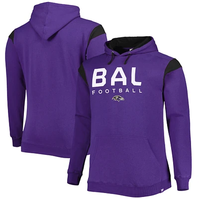 Men's Fanatics Purple Baltimore Ravens Big & Tall Call the Shots Pullover Hoodie