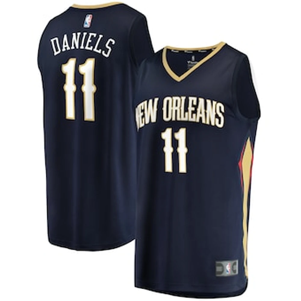 Men's Fanatics Dyson Daniels Navy New Orleans Pelicans Fast Break Replica Jersey - Icon Edition