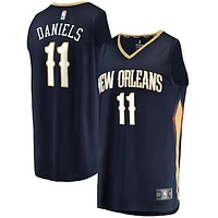 Men's Fanatics Dyson Daniels Navy New Orleans Pelicans Fast Break Replica Jersey - Icon Edition