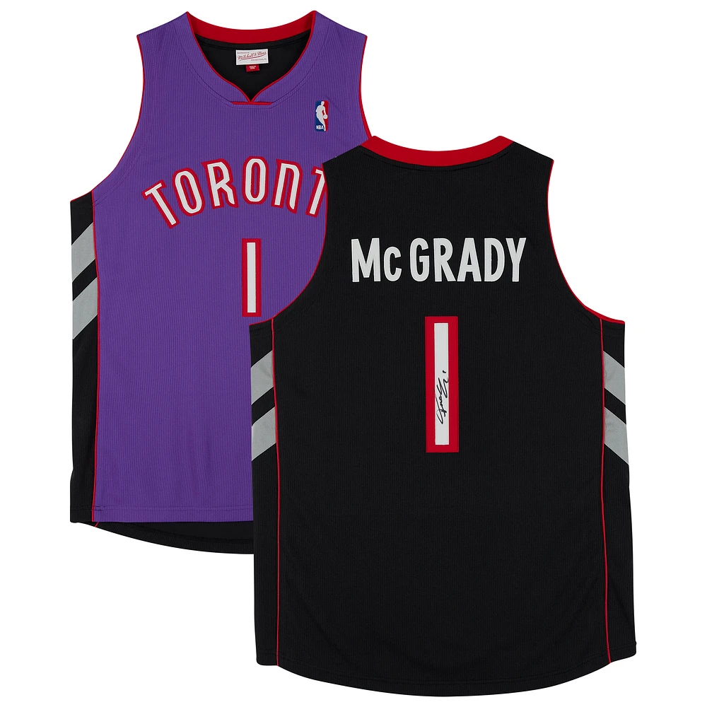 Tracy McGrady Purple Toronto Raptors Autographed 1999-00 Mitchell & Ness Hardwood Classics Authentic Jersey