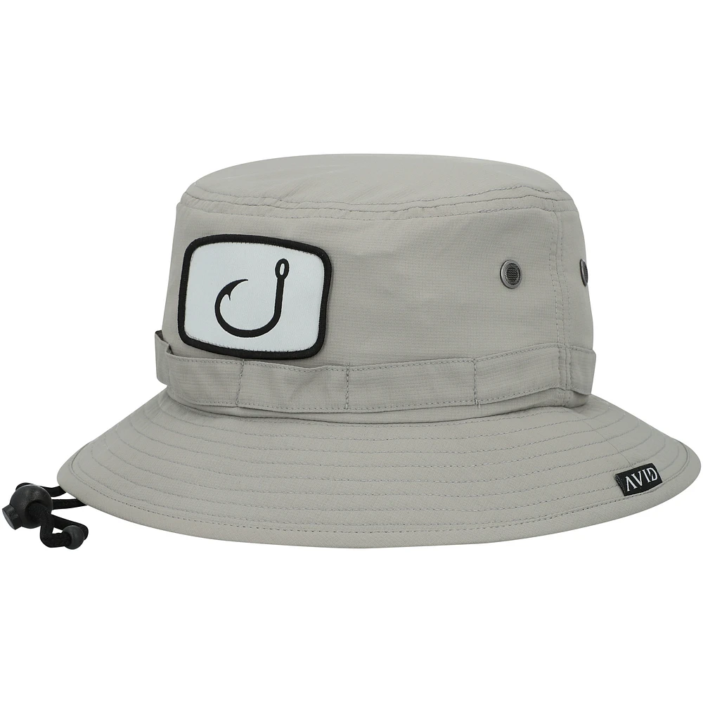 Men's Avid Gray Baja Boonie AVIDry Bucket Hat