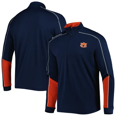 Men's Columbia Navy Auburn Tigers Shotgun 2.0 Omni-Wick Quarter-Zip Jacket