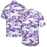 Men's Tommy Bahama Purple Baltimore Ravens Sport Tropical Horizons Button-Up Shirt