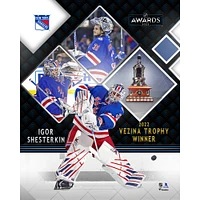 Igor Shesterkin New York Rangers Unsigned 2022 Vezina Trophy Winner Photograph