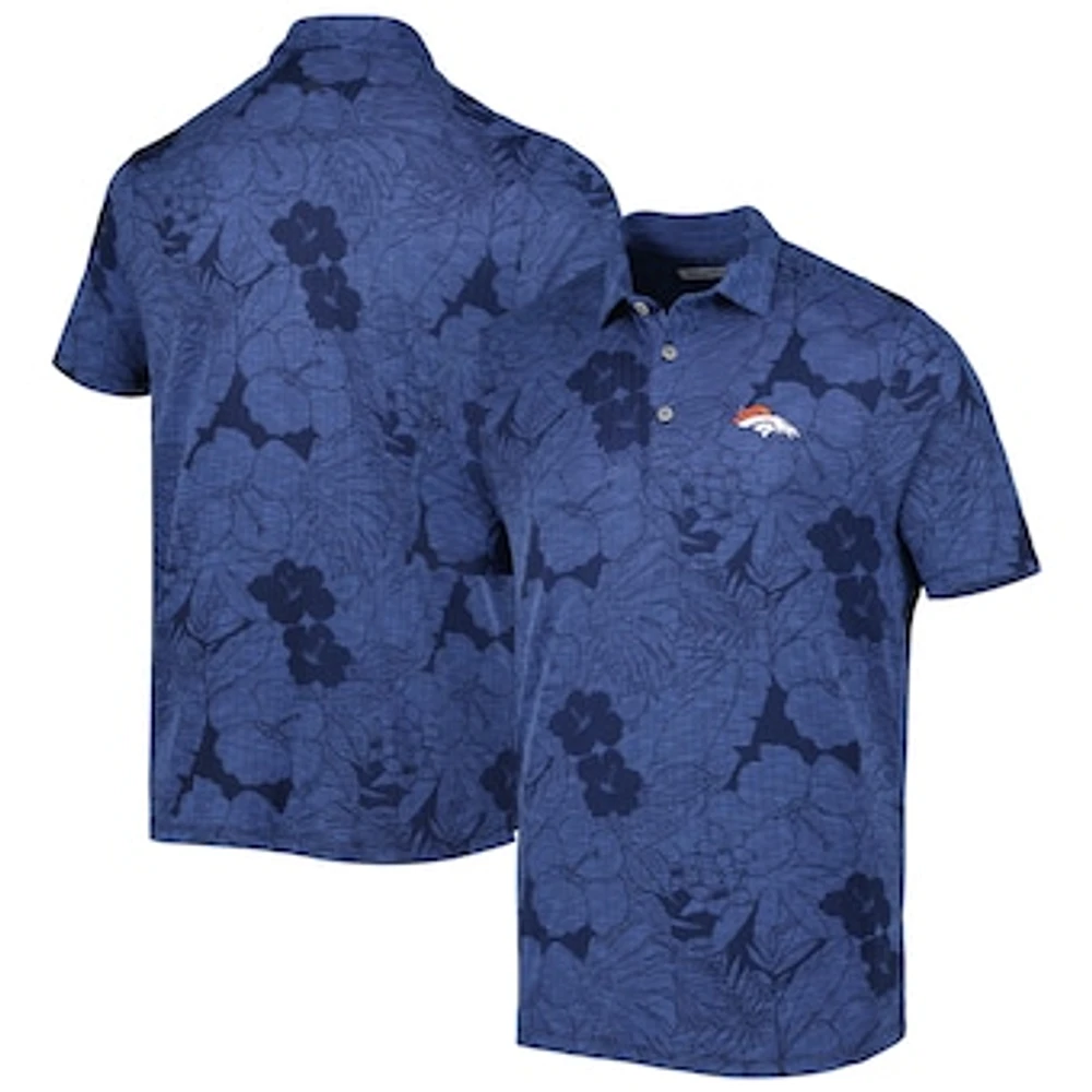 Men's Tommy Bahama Navy Denver Broncos Miramar Blooms Polo