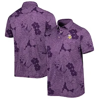 Men's Tommy Bahama Purple Minnesota Vikings Miramar Blooms Polo