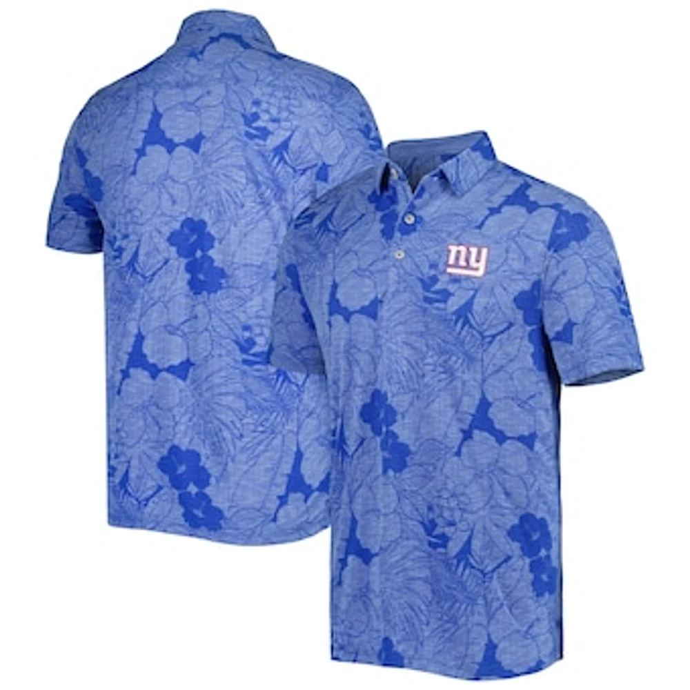 Men's Tommy Bahama Royal New York Giants Miramar Blooms Polo