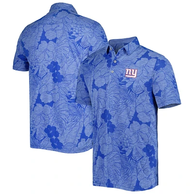 Men's Tommy Bahama Royal New York Giants Miramar Blooms Polo