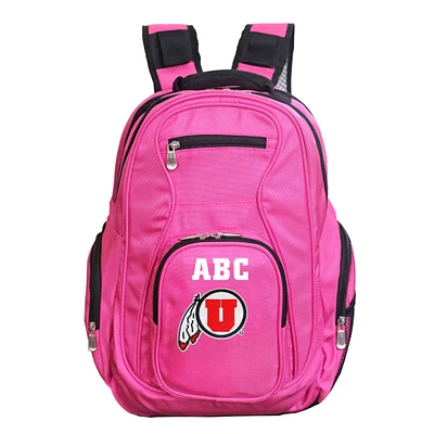 MOJO Pink Utah Utes Personalized Premium Laptop Backpack