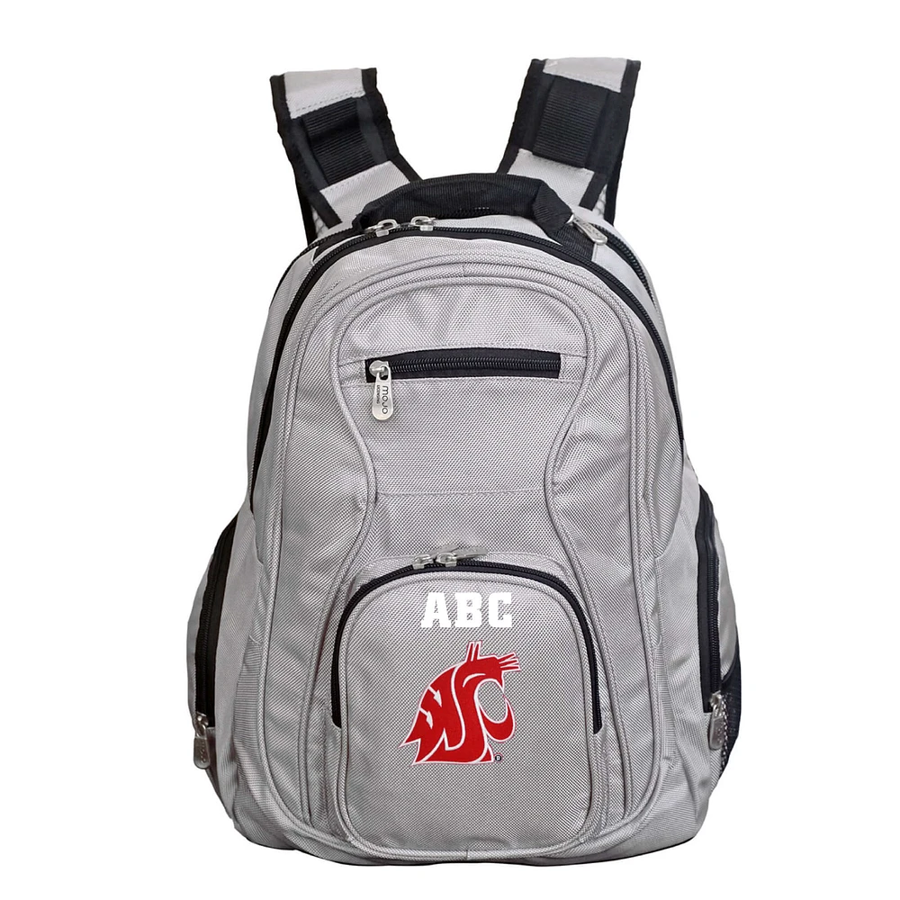MOJO Gray Washington State Cougars Personalized Premium Laptop Backpack