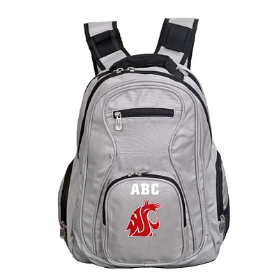 MOJO Gray Washington State Cougars Personalized Premium Laptop Backpack