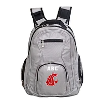 MOJO Gray Washington State Cougars Personalized Premium Laptop Backpack