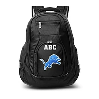 MOJO Black Detroit Lions Personalized Premium Laptop Backpack