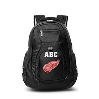 MOJO Black Detroit Red Wings Personalized Premium Laptop Backpack