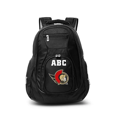 MOJO Black Ottawa Senators Personalized Premium Laptop Backpack