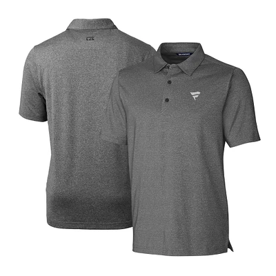 Men's Cutter & Buck Heather Charcoal Fanatics Corporate Forge Heathered Stretch Polo