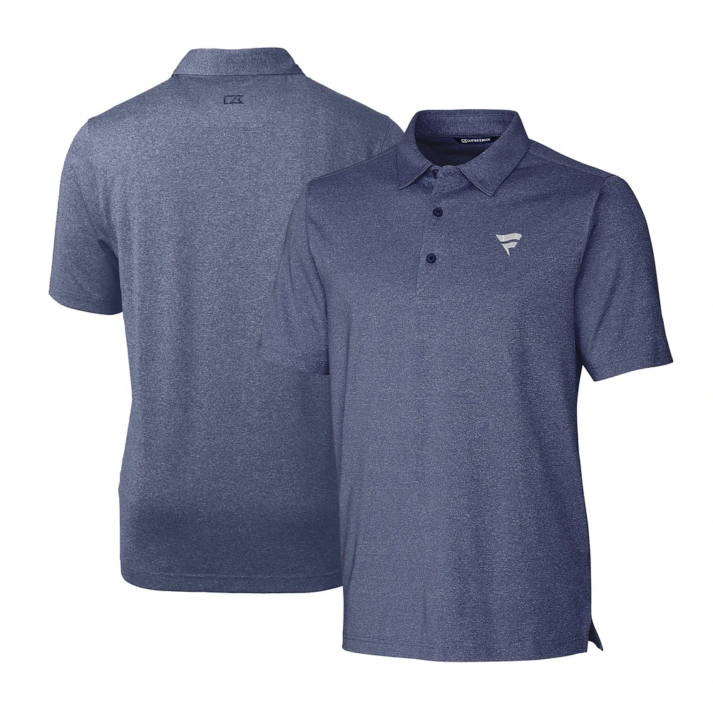Men's Cutter & Buck Blue Fanatics Corporate Forge Heathered Stretch Polo