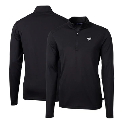 Men's Cutter & Buck Fanatics Corporate Virtue Eco Pique Recycled Quarter-Zip Pullover Top