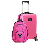 MOJO Pink Villanova Wildcats Personalized Deluxe 2-Piece Backpack & Carry-On Set
