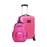MOJO Pink St. Louis Cardinals Personalized Deluxe 2-Piece Backpack & Carry-On Set