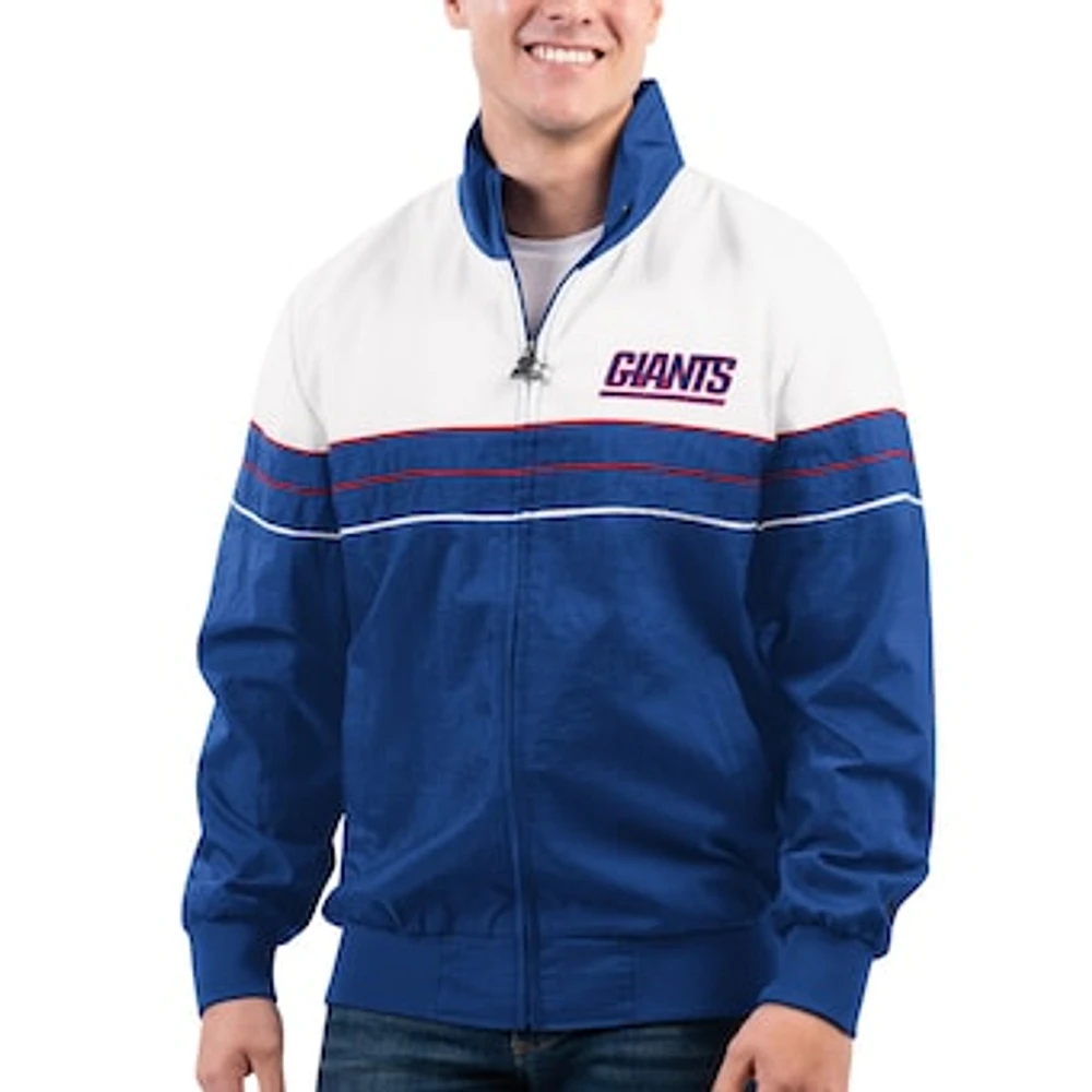 Men's Starter Royal New York Giants Legacy Collection Full-Zip Jacket