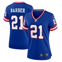 Women's Nike Tiki Barber Royal New York Giants Classic Retired Player Game Jersey