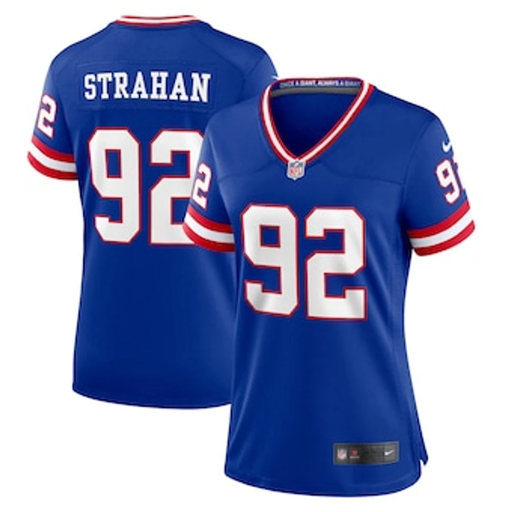 Women's Nike Michael Strahan Royal New York Giants Classic Retired Player Game Jersey