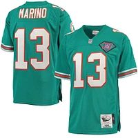 Mens Miami Dolphins Dan Marino Mitchell & Ness Aqua Authentic Throwback Jersey