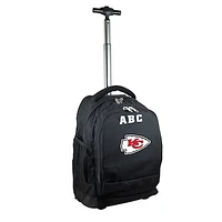 MOJO Black Kansas City Chiefs 19'' Personalized Premium Wheeled Backpack