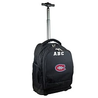 MOJO Black Montreal Canadiens 19'' Personalized Premium Wheeled Backpack
