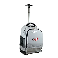 MOJO Gray Carolina Hurricanes 19'' Personalized Premium Wheeled Backpack