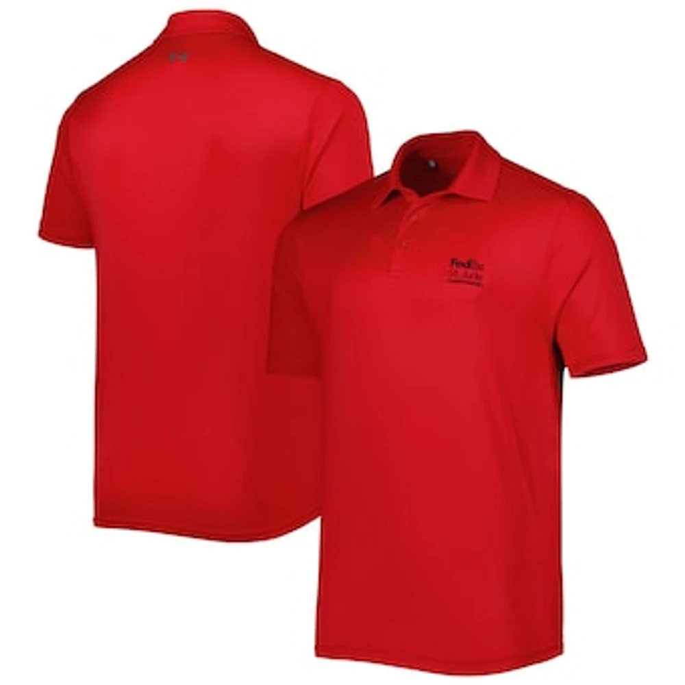 Men's Under Armour Red FedEx St. Jude Championship T2 Green Polo