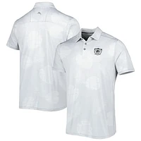Men's Tommy Bahama Gray Las Vegas Raiders Throwback Delray Frond IslandZone Polo