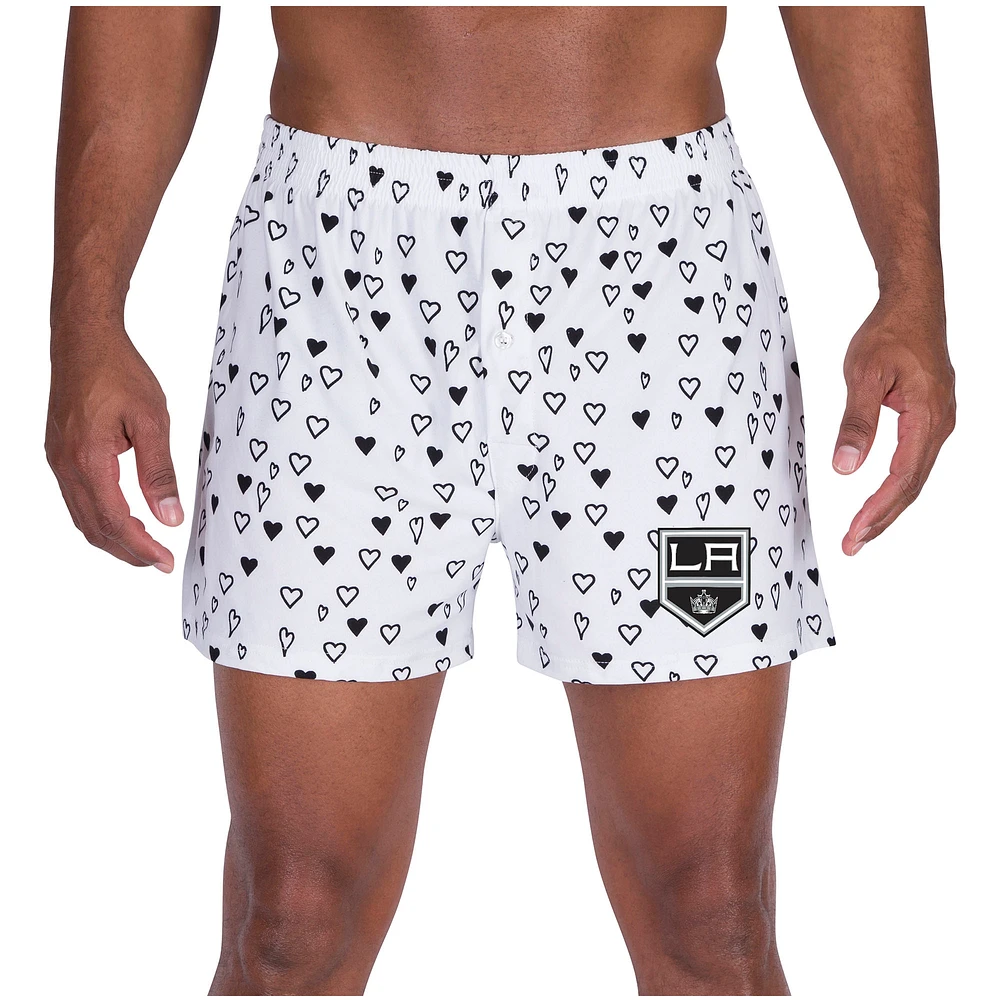 Men's Concepts Sport White Los Angeles Kings Epiphany All Over Print Knit Boxers