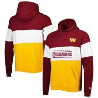 Men's New Era Gold Washington Commanders Colorblock Current Pullover Hoodie