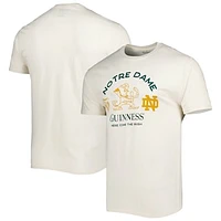 Men's League Collegiate Wear Heathered Cream Notre Dame Fighting Irish Guinness Here Come the T-Shirt