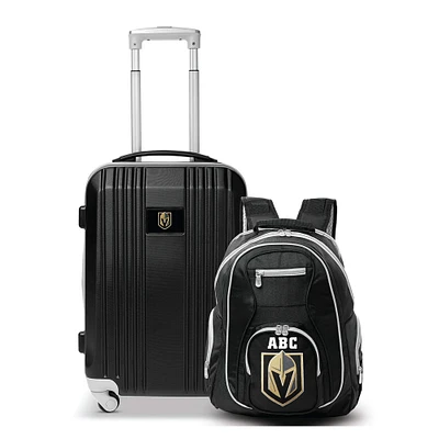 MOJO Vegas Golden Knights Personalized Premium 2-Piece Backpack & Carry-On Set