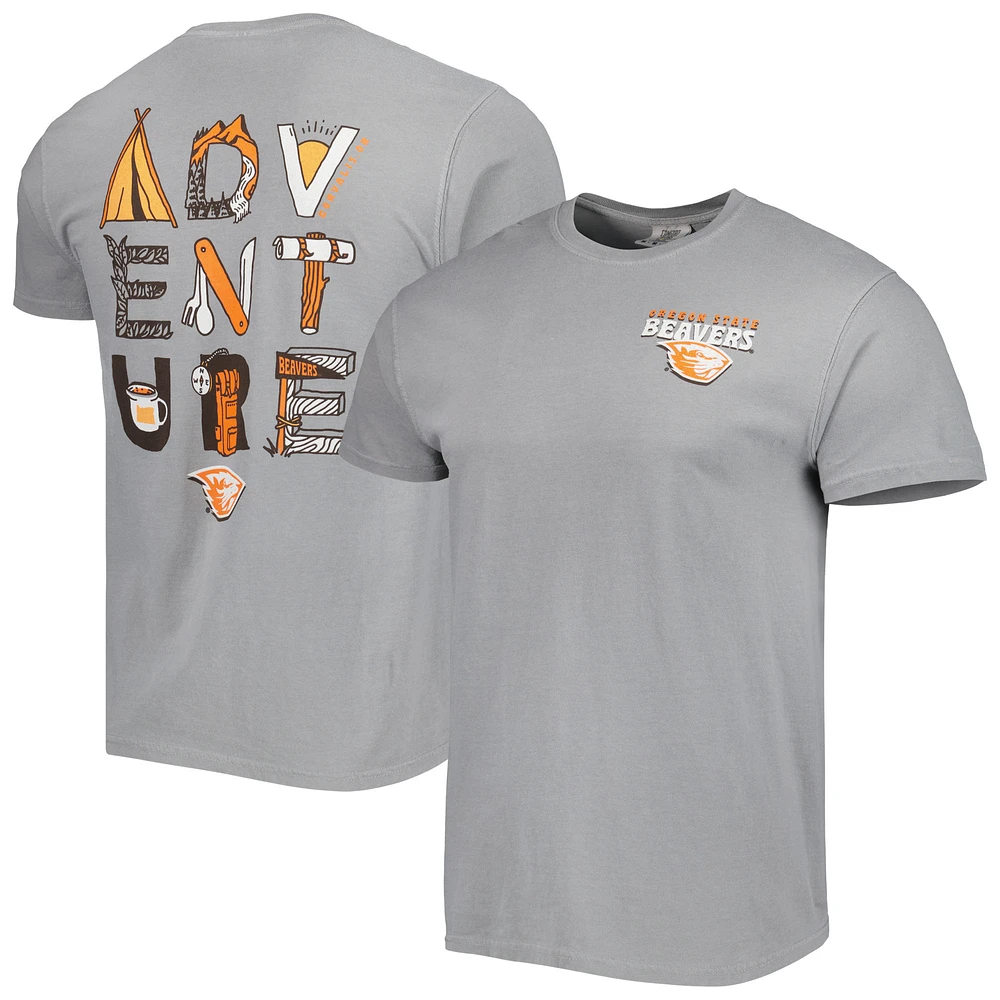 Men's Gray Oregon State Beavers Adventure Comfort Colors T-Shirt