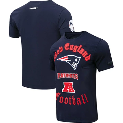 Men's Pro Standard Navy New England Patriots Old English T-Shirt