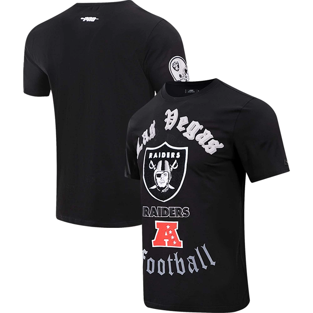 Men's Pro Standard Black Las Vegas Raiders Old English T-Shirt