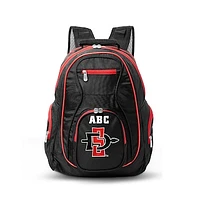 MOJO Black San Diego State Aztecs Personalized Premium Color Trim Backpack